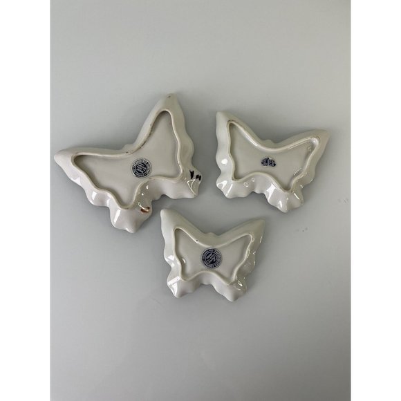 Vintage Fred Roberts San Francisco Nesting Butterfly Trinket Dishes Made Japan - Picture 7 of 12